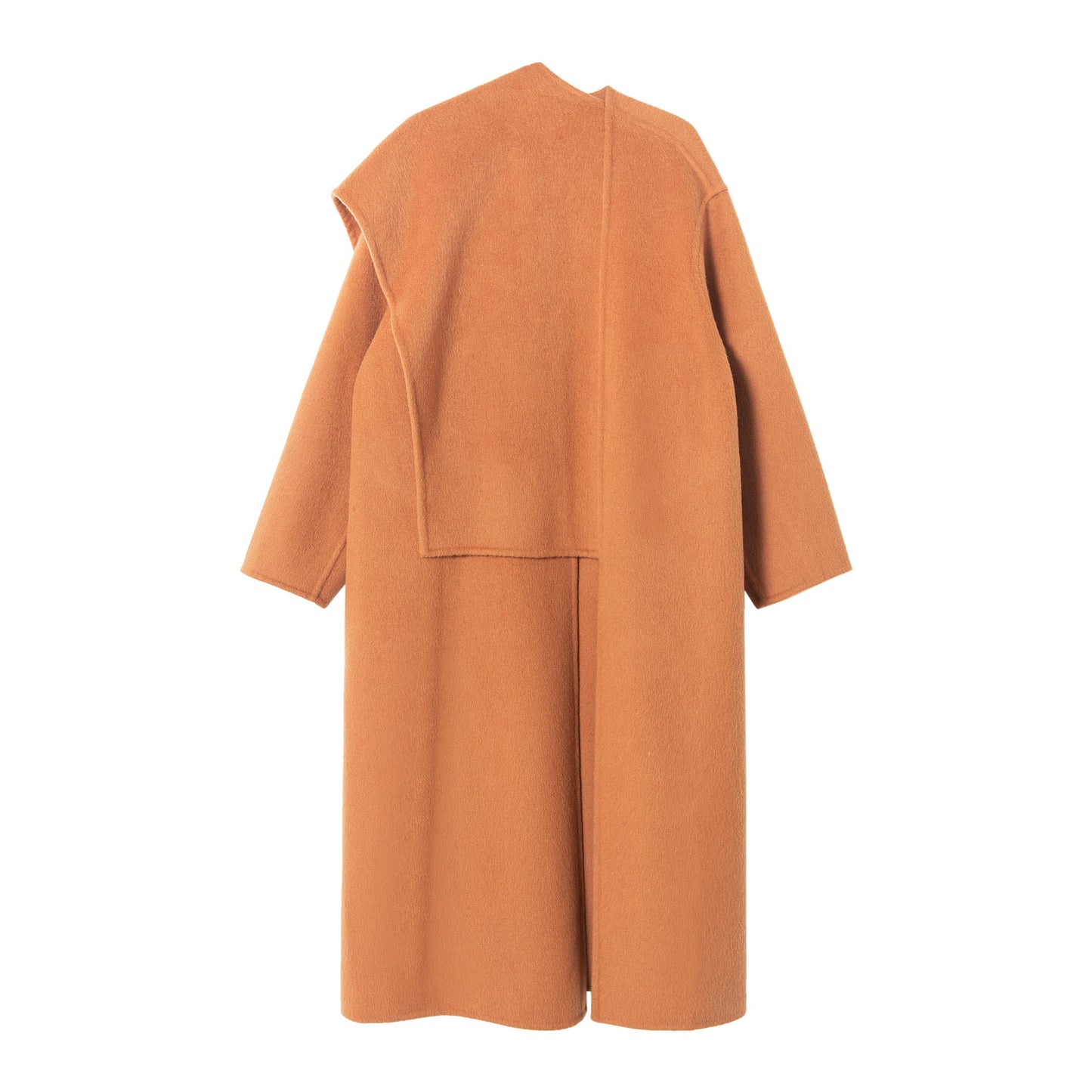 Shawl scarf long wool coat double-sided woolen coat