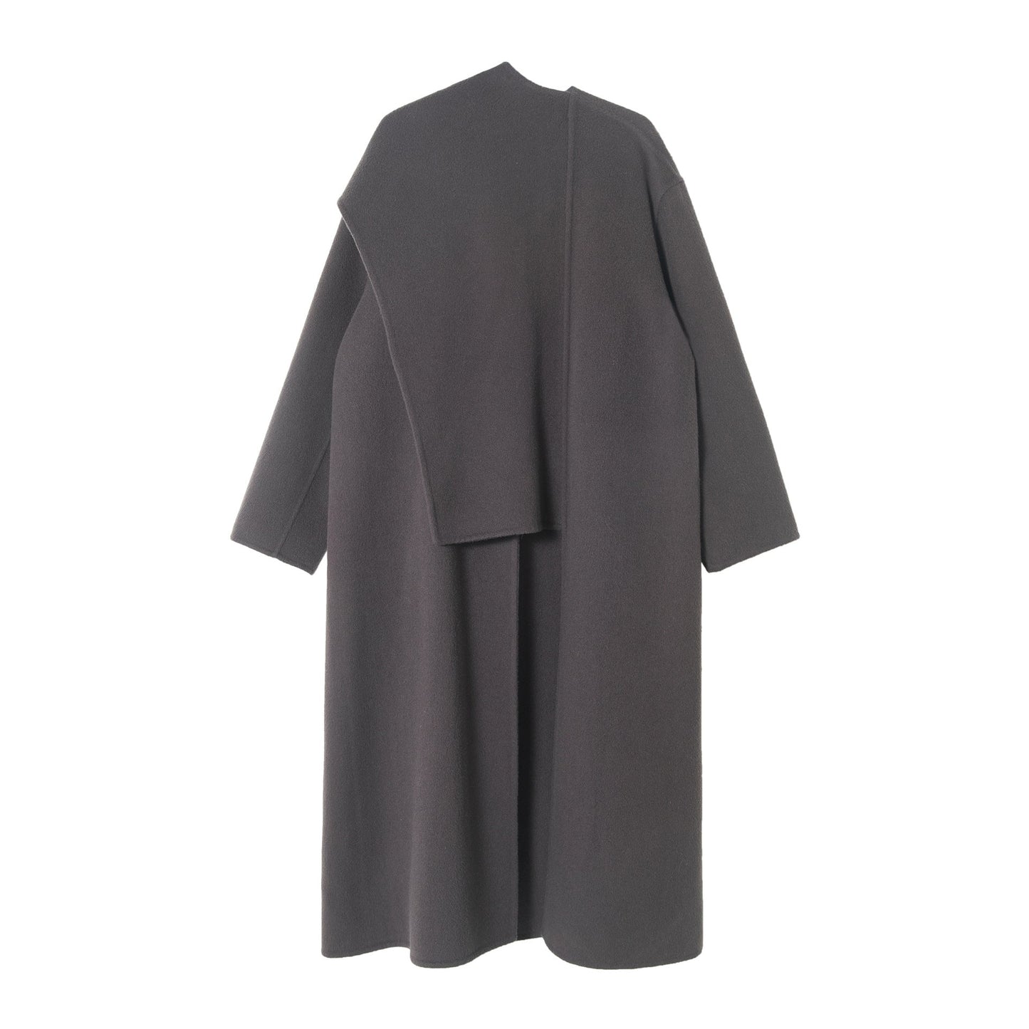Shawl scarf long wool coat double-sided woolen coat