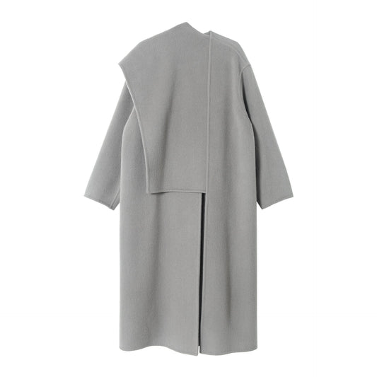 Shawl scarf long wool coat double-sided woolen coat